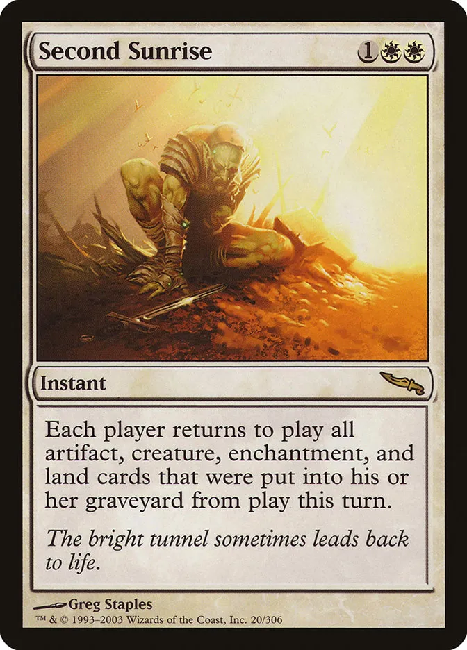 2003 Mirrodin Second Sunrise rare #20 rare card image