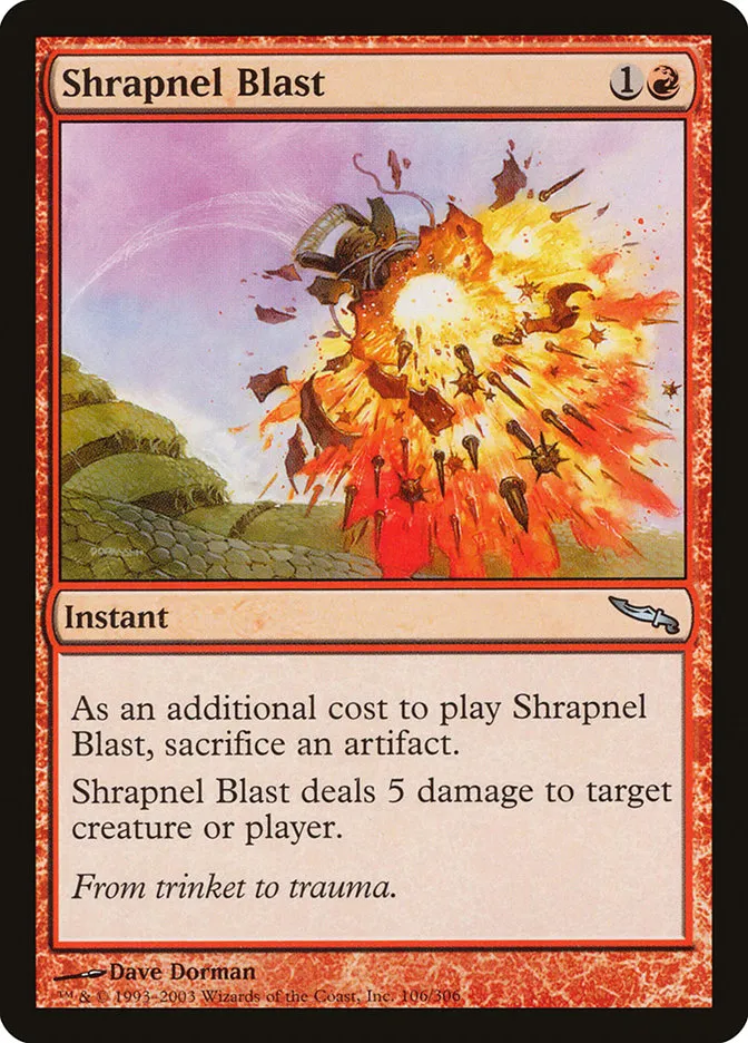 2003 Mirrodin Shrapnel Blast uncommon #106 uncommon card image