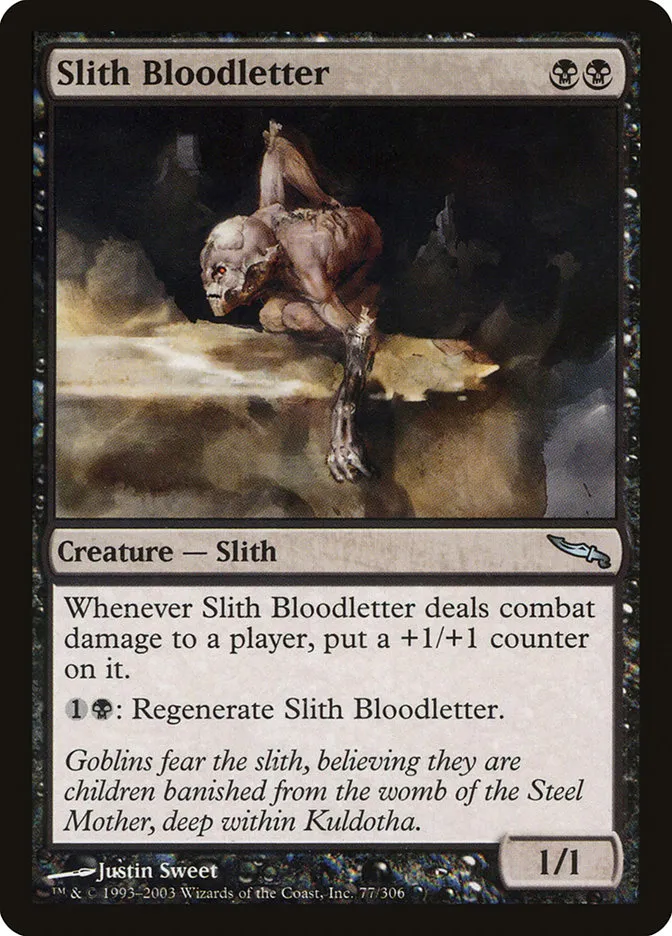 2003 Mirrodin Slith Bloodletter uncommon #77 uncommon card image