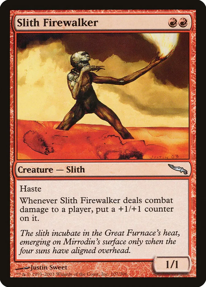 2003 Mirrodin Slith Firewalker uncommon #107 uncommon card image