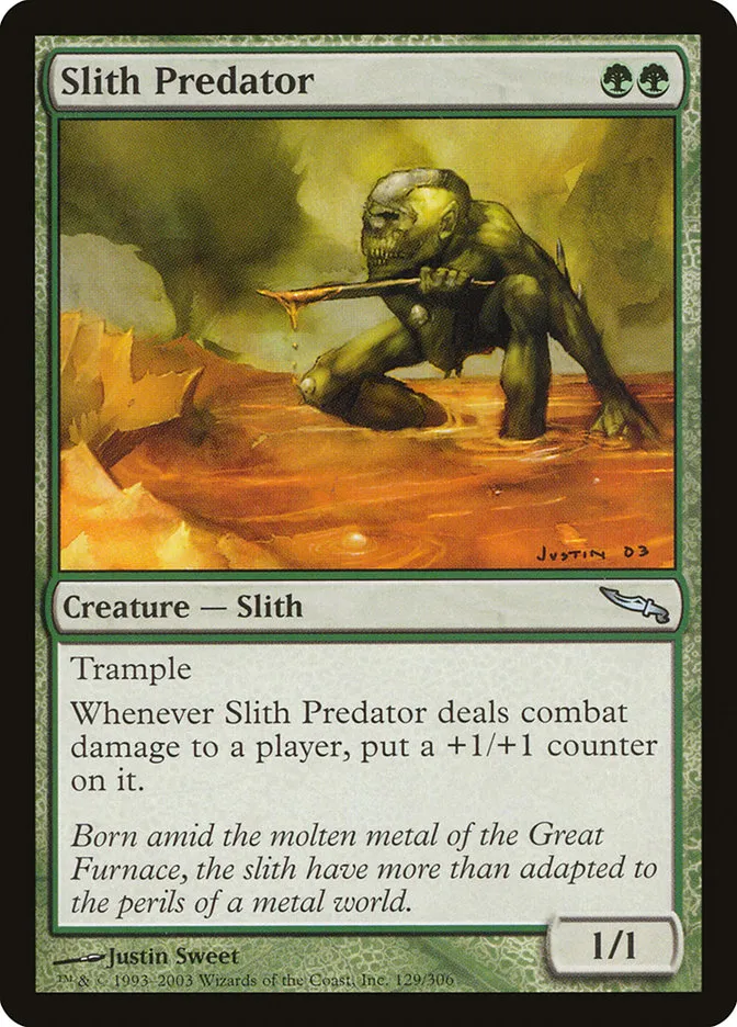 2003 Mirrodin Slith Predator uncommon #129 uncommon card image