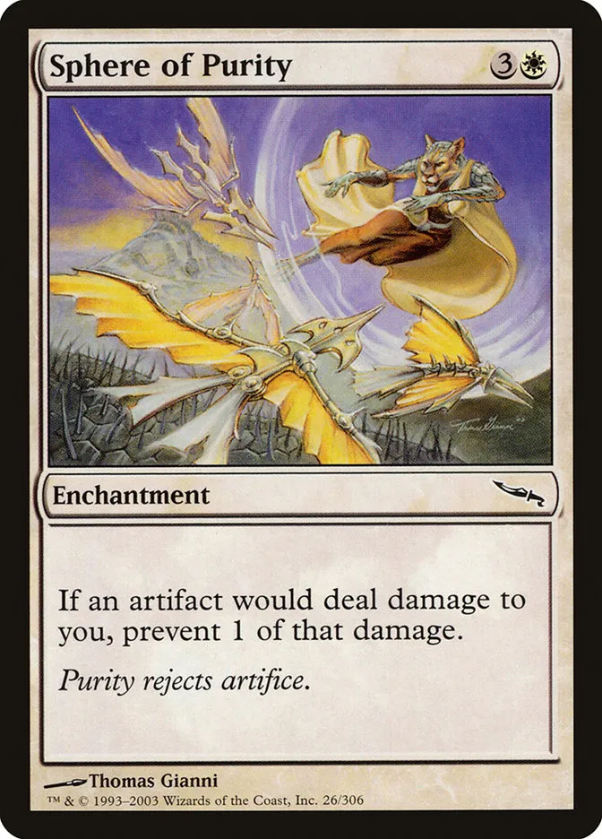 2003 Mirrodin Sphere of Purity common #26 common card image