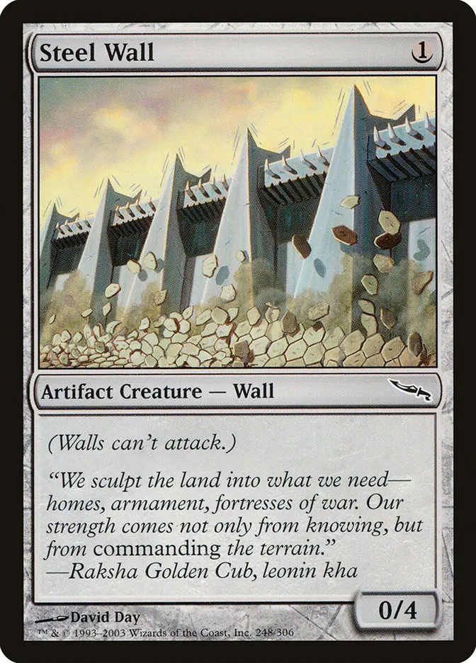 2003 Mirrodin Steel Wall #248 common card image