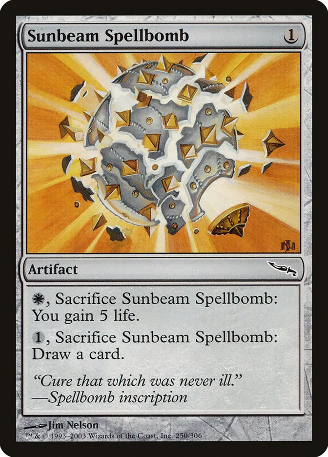 2003 Mirrodin Sunbeam Spellbomb #250 common card image