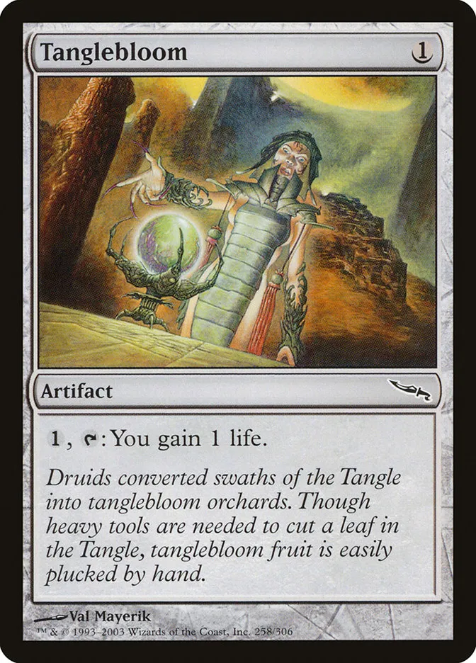 2003 Mirrodin Tanglebloom [Foil] common #258 common card image