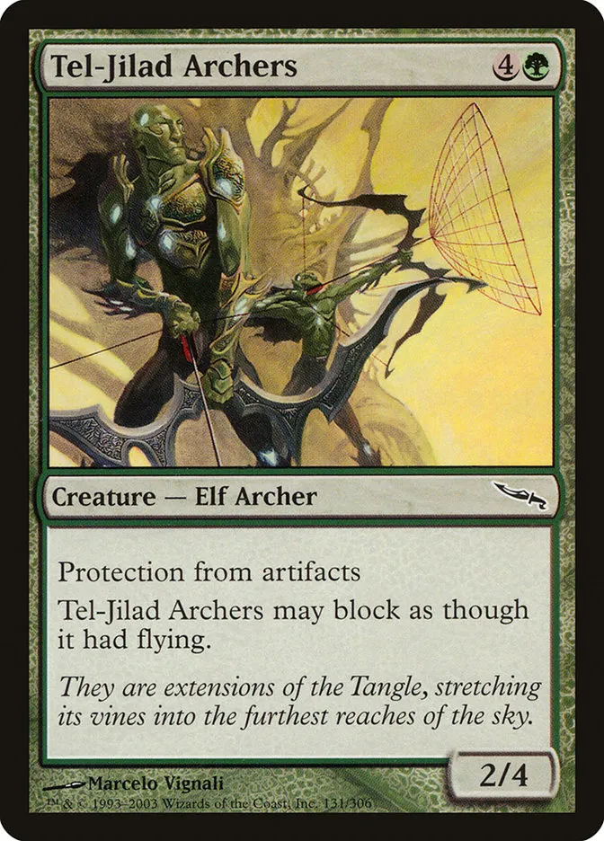 2003 Mirrodin Tel-Jilad Archers #131 common card image