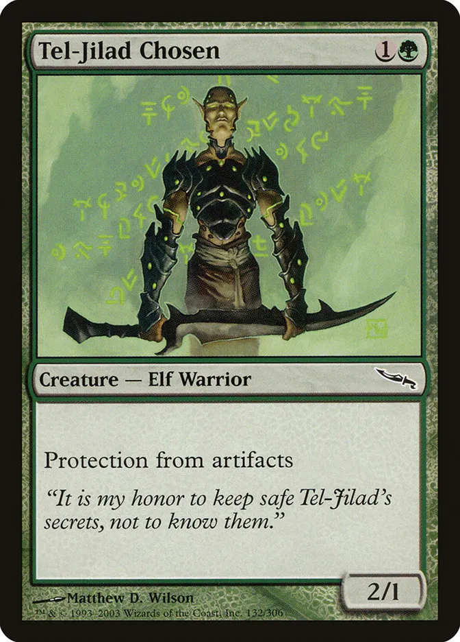 2003 Mirrodin Tel-Jilad Chosen #132 common card image