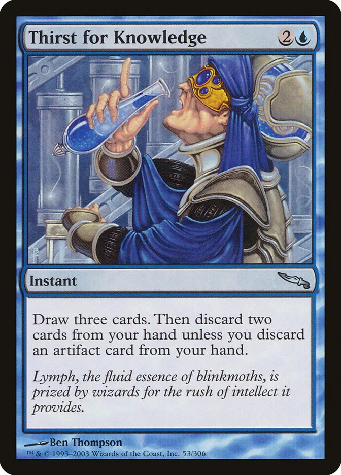 2003 Mirrodin Thirst for Knowledge uncommon #53 uncommon card image