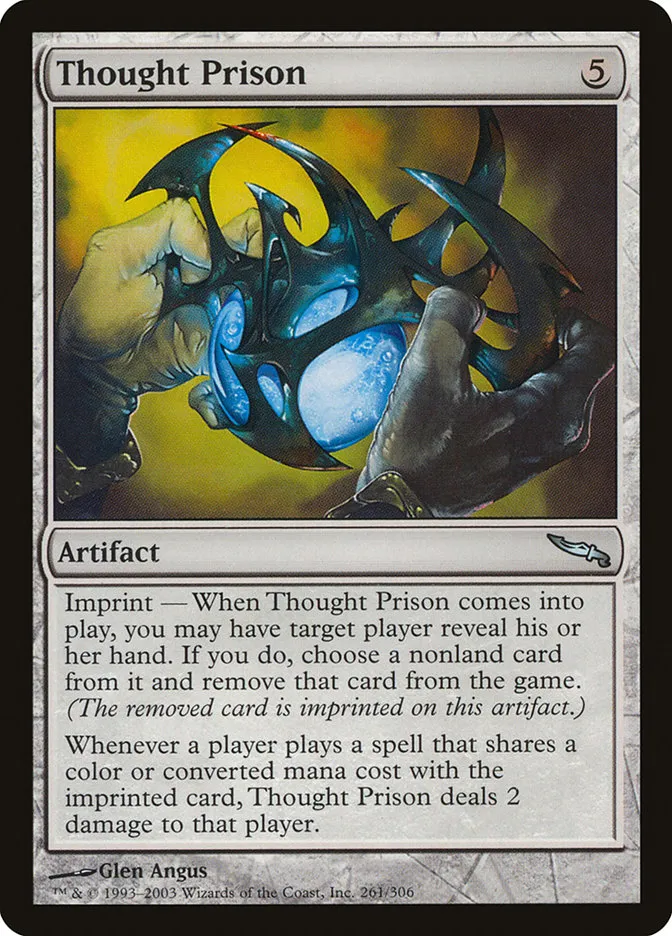 2003 Mirrodin Thought Prison uncommon #261 uncommon card image