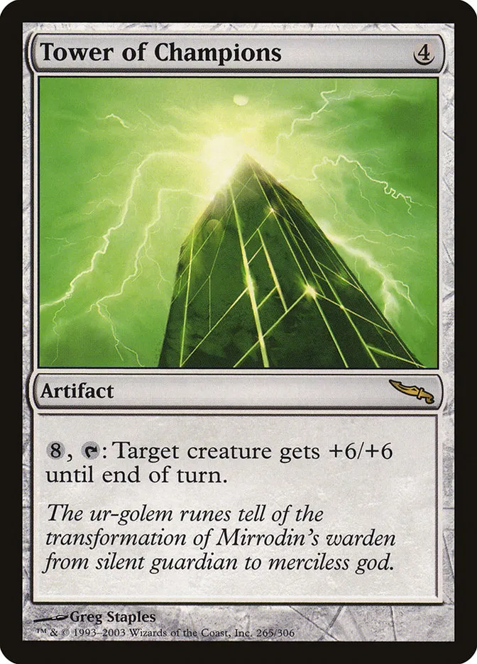 2003 Mirrodin Tower of Champions #265 rare card image