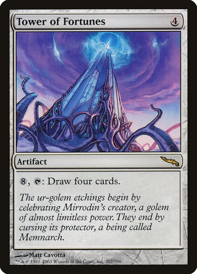 2003 Mirrodin Tower of Fortunes #267 rare card image