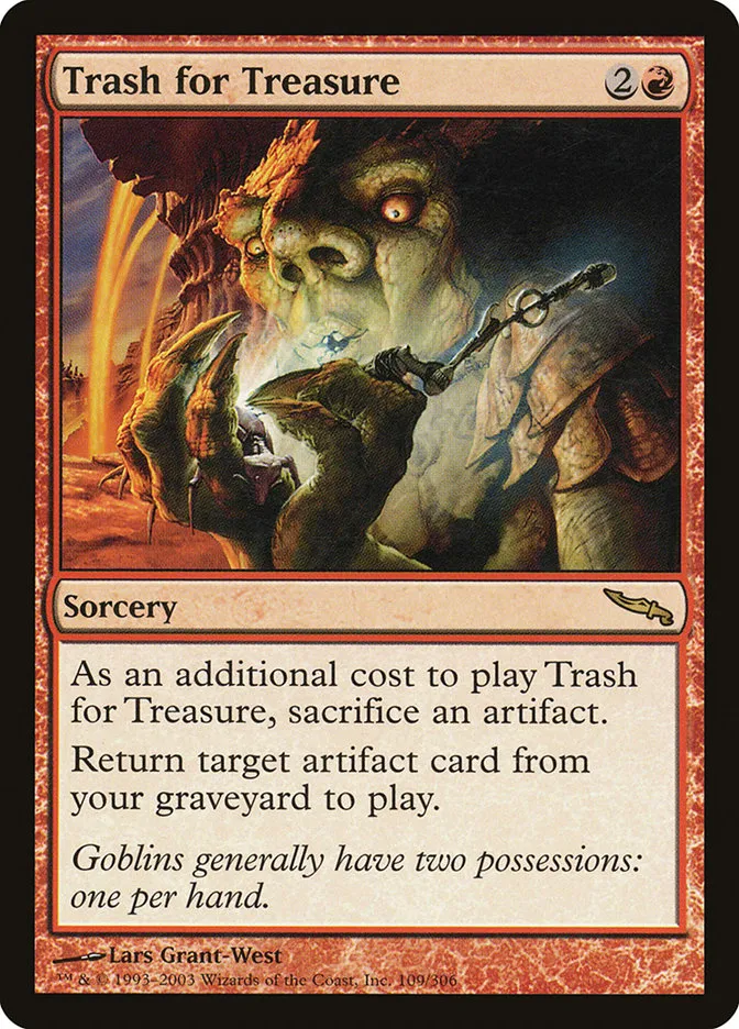 2003 Mirrodin Trash for Treasure rare #109 rare card image