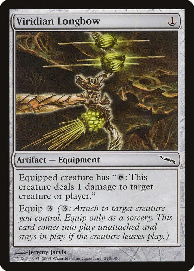 2003 Mirrodin Viridian Longbow common #270 common card image