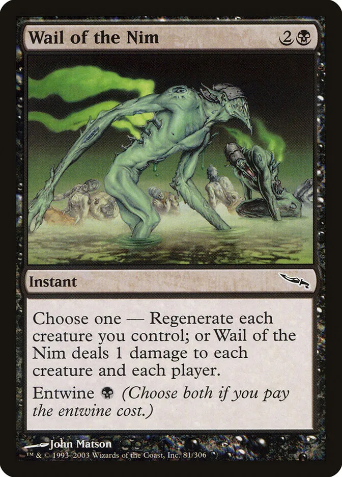 2003 Mirrodin Wail of the Nim #81 common card image