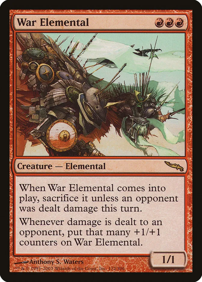 2003 Mirrodin War Elemental rare #112 rare card image