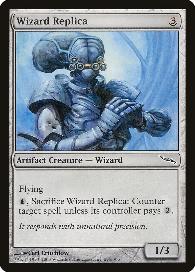 2003 Mirrodin Wizard Replica #275 common card image