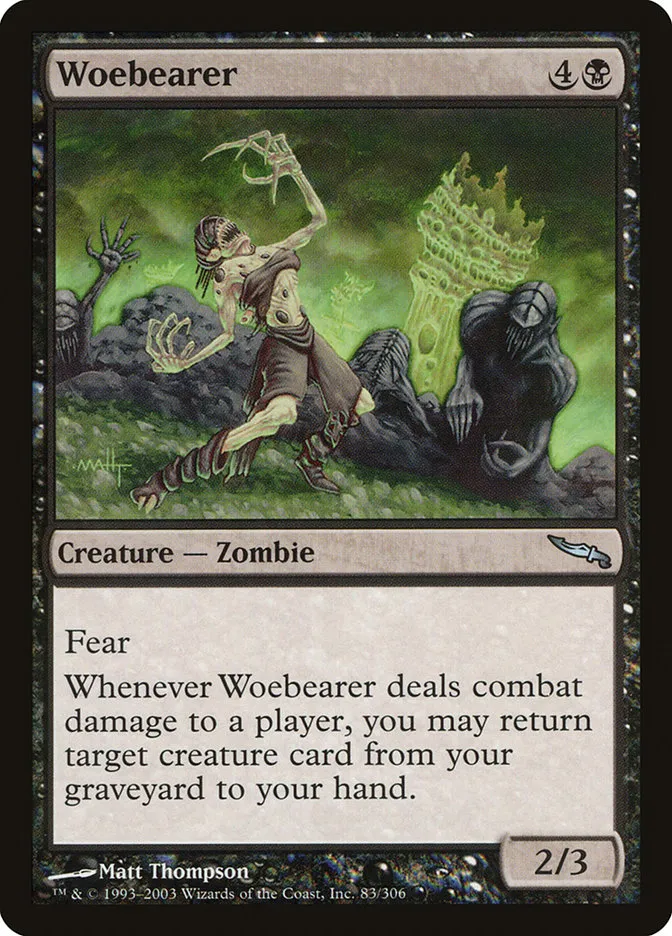 2003 Mirrodin Woebearer #83 uncommon card image