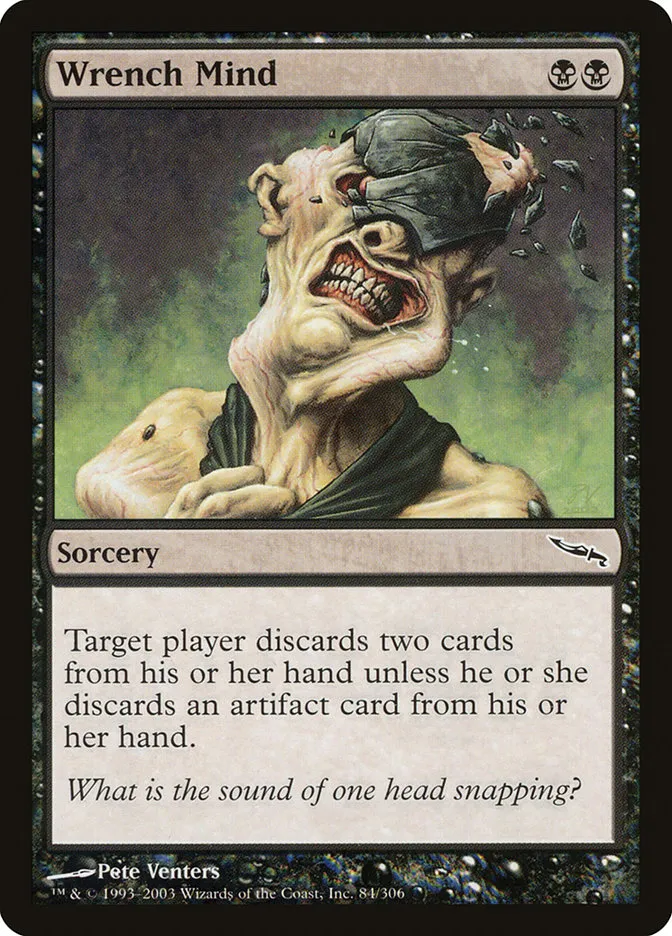 2003 Mirrodin Wrench Mind [Foil] common #84 common card image