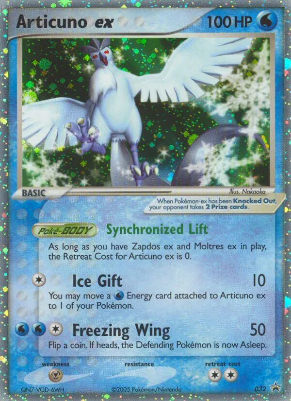 2003 Nintendo Black Star Promos Articuno ex #32/40 card image