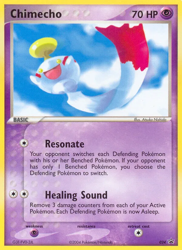 2003 Nintendo Black Star Promos Chimecho #24/40 card image