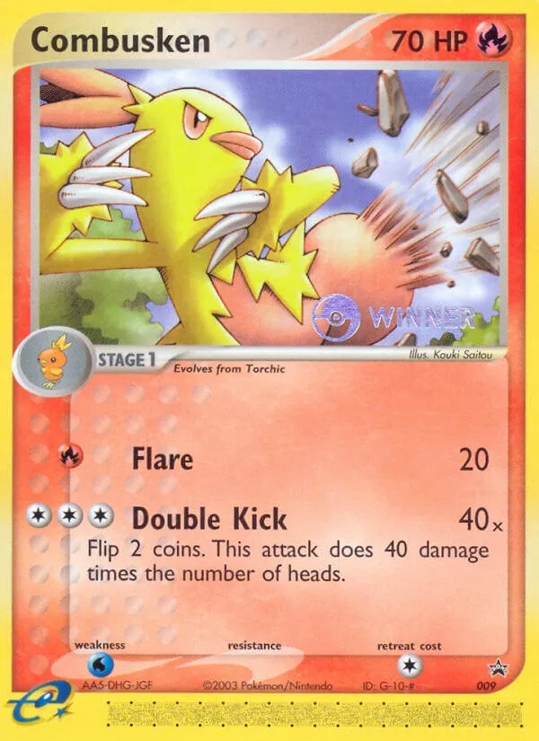 2003 Nintendo Black Star Promos Combusken #09/40 card image