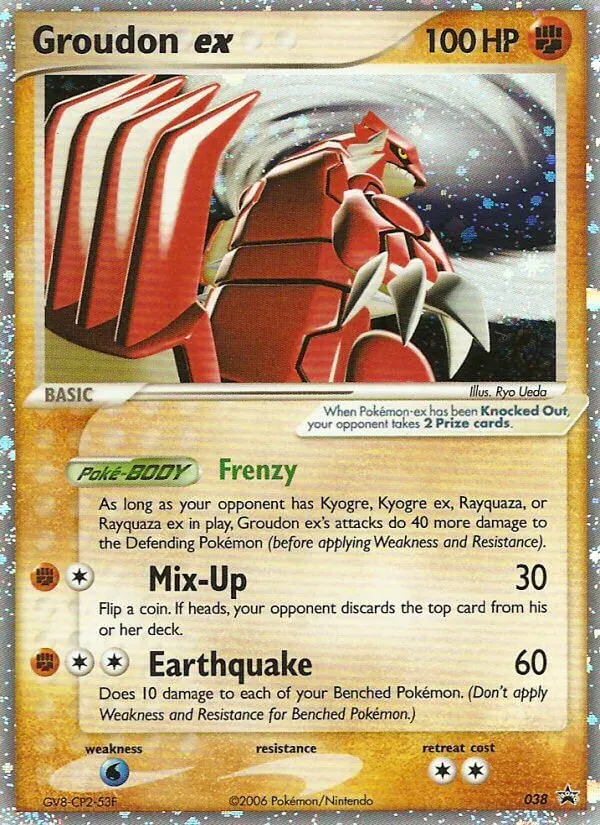2003 Nintendo Black Star Promos Groudon ex #02/40 card image