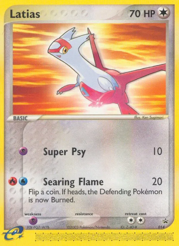 2003 Nintendo Black Star Promos Latias #14/40 card image