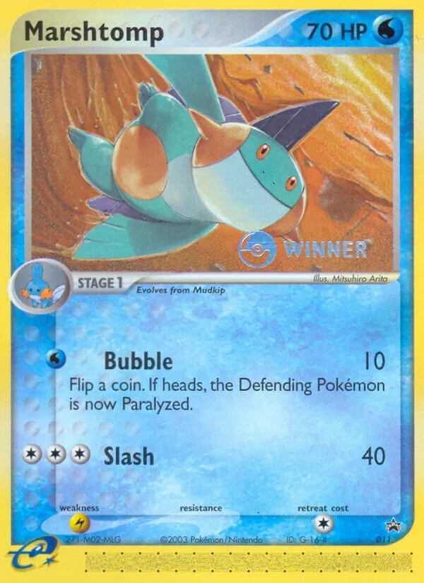 2003 Nintendo Black Star Promos Marshtomp #11/40 card image