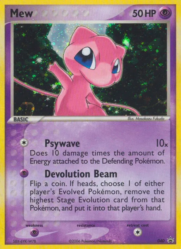 2003 Nintendo Black Star Promos Mew #40/40 card image