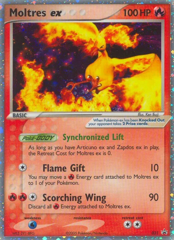 2003 Nintendo Black Star Promos Moltres ex #31/40 card image