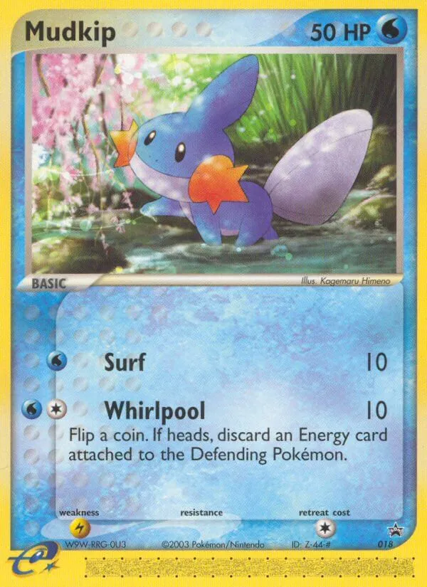 2003 Nintendo Black Star Promos Mudkip #18/40 card image