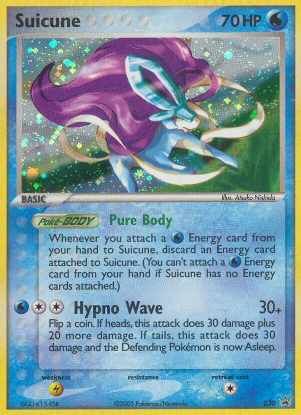 2003 Nintendo Black Star Promos Suicune #30/40 card image