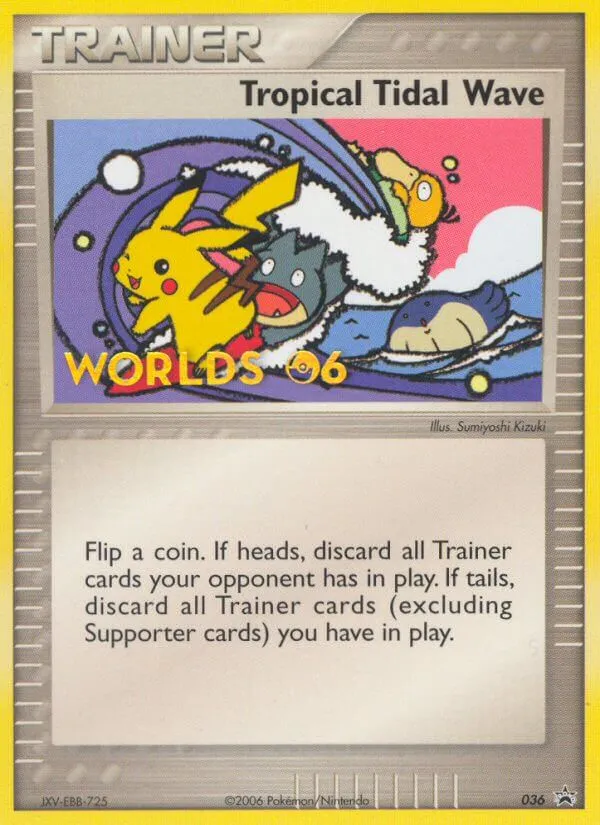 2003 Nintendo Black Star Promos Tropical Tidal Wave #36/40 card image