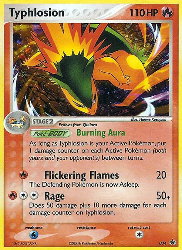 2003 Nintendo Black Star Promos Typhlosion #34/40 card image