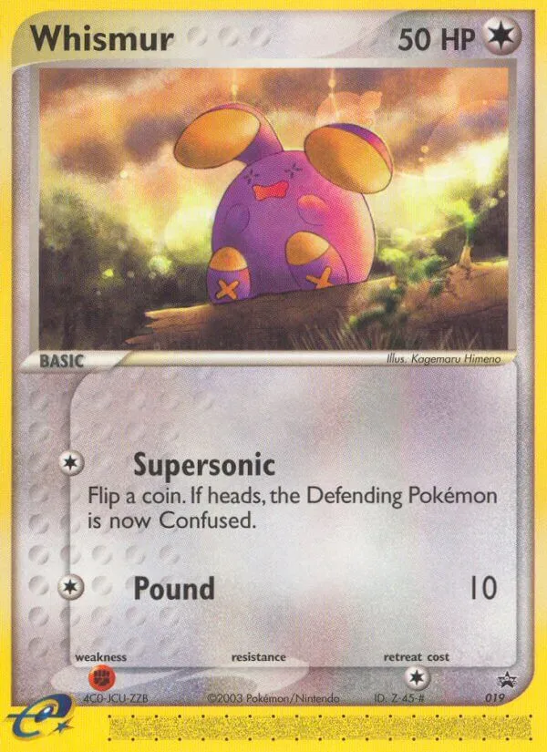 2003 Nintendo Black Star Promos Whismur #19/40 card image