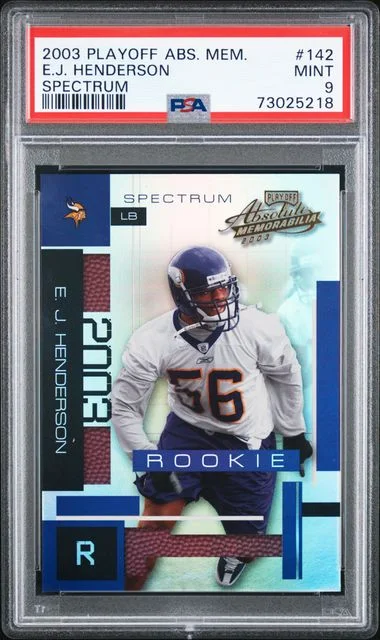 2003 Playoff Absolute Memorabilia E.J. Henderson Spectrum #142 card image