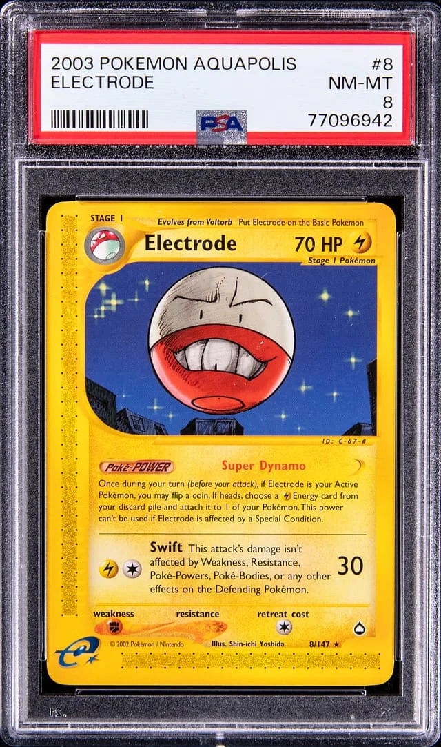 2003 Pokemon Aquapolis Electrode #8 card image