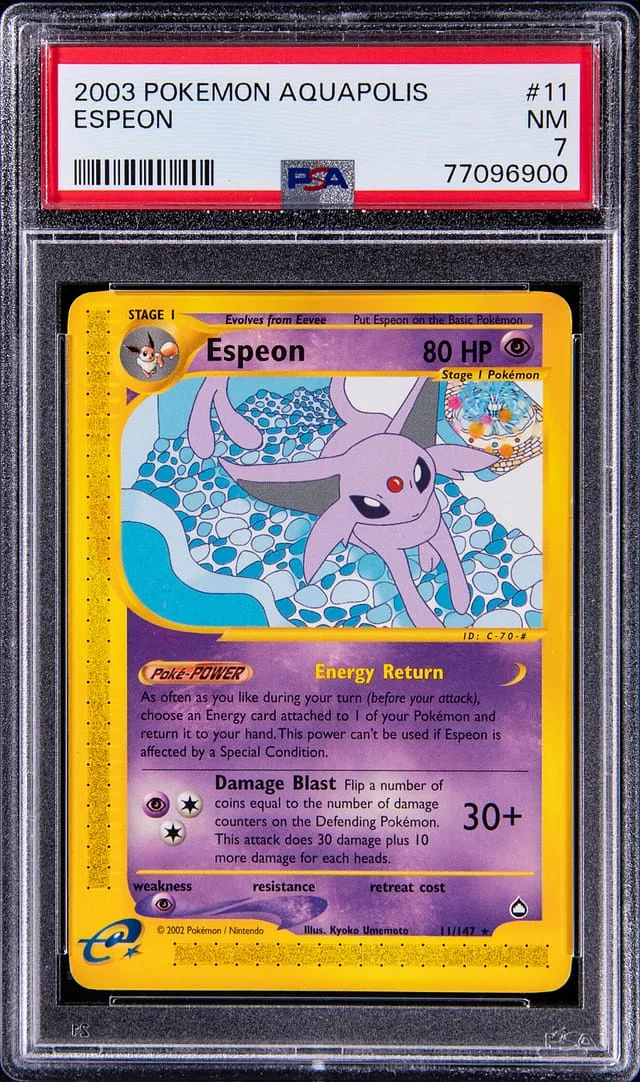 2003 Pokemon Aquapolis Espeon #11 card image
