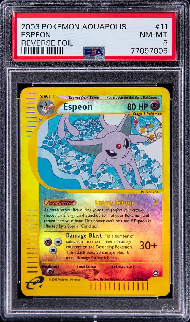 2003 Pokemon Aquapolis Espeon-Reverse #11 card image