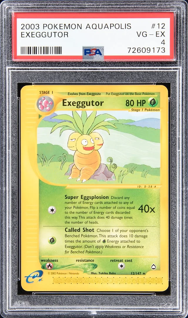 2003 Pokemon Aquapolis Exeggutor #12 card image