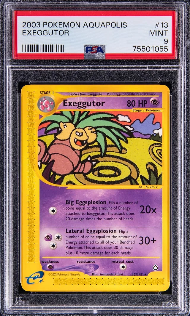 2003 Pokemon Aquapolis Exeggutor #13 card image