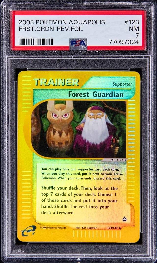 2003 Pokemon Aquapolis Forest Guardian-Reverse #123 card image