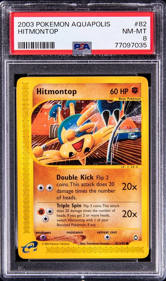 2003 Pokemon Aquapolis Hitmontop #82 card image