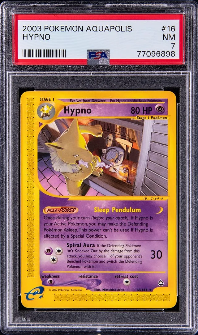2003 Pokemon Aquapolis Hypno #16 card image