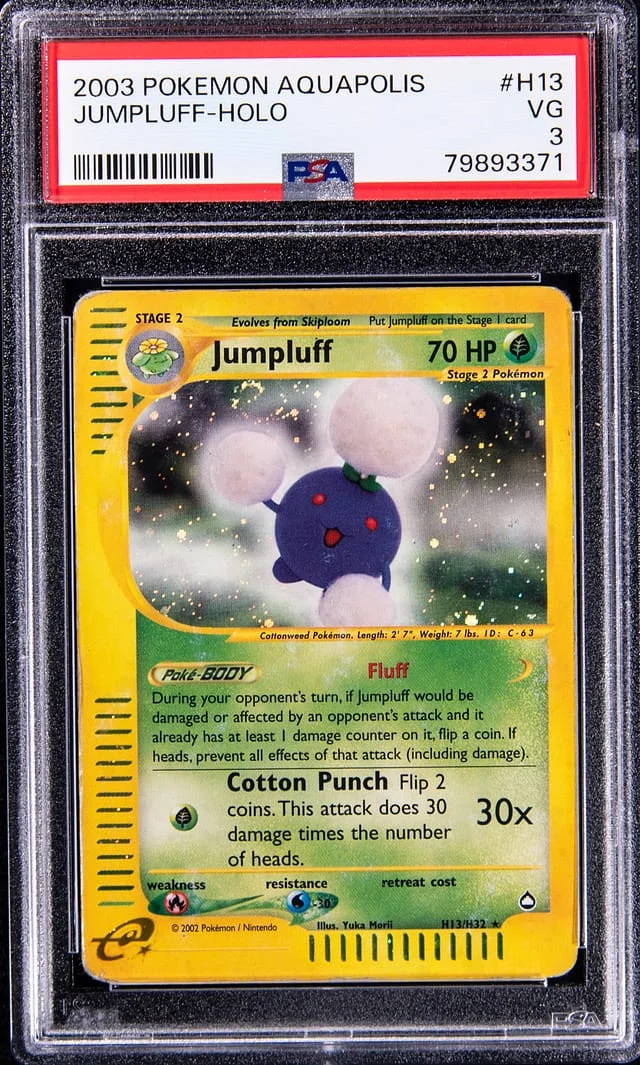 2003 Pokemon Aquapolis Jumpluff-Holo #H13 card image