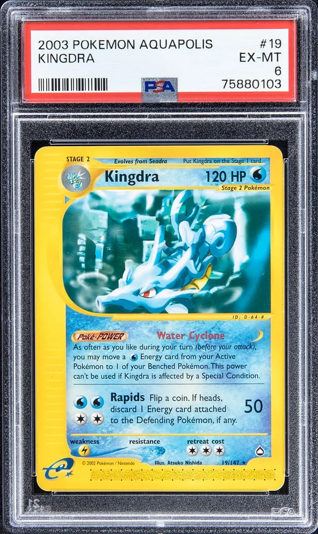 2003 Pokemon Aquapolis Kingdra #19 card image