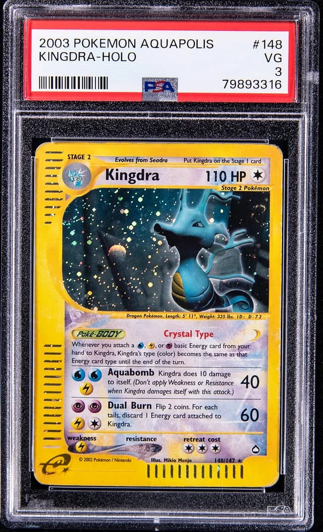 2003 Pokemon Aquapolis Kingdra-Holo #148 card image
