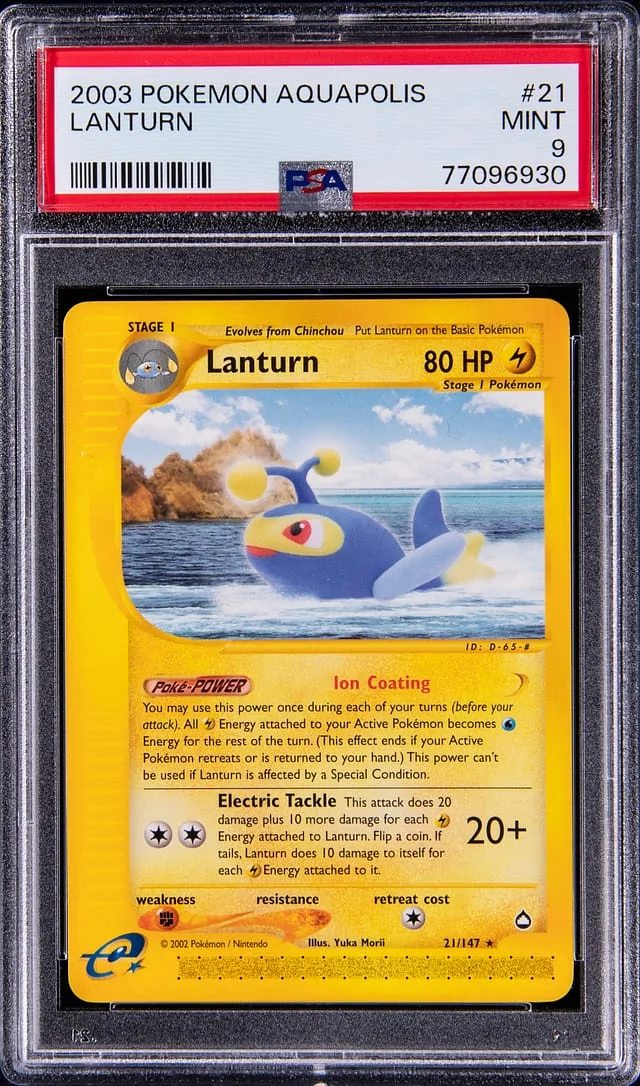 2003 Pokemon Aquapolis Lanturn #21 card image