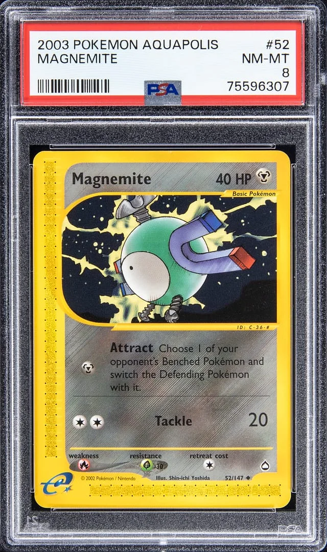 2003 Pokemon Aquapolis Magnemite #52 card image