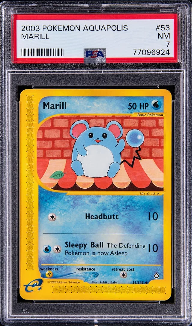 2003 Pokemon Aquapolis Marill #53 card image